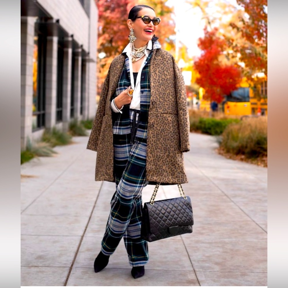 🐆Longline Leopard Print Cardigan Walking Coat - Picture 8 of 8